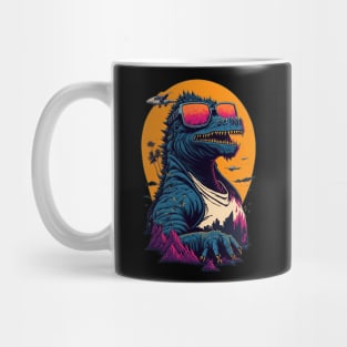 Retro Godzilla Mug